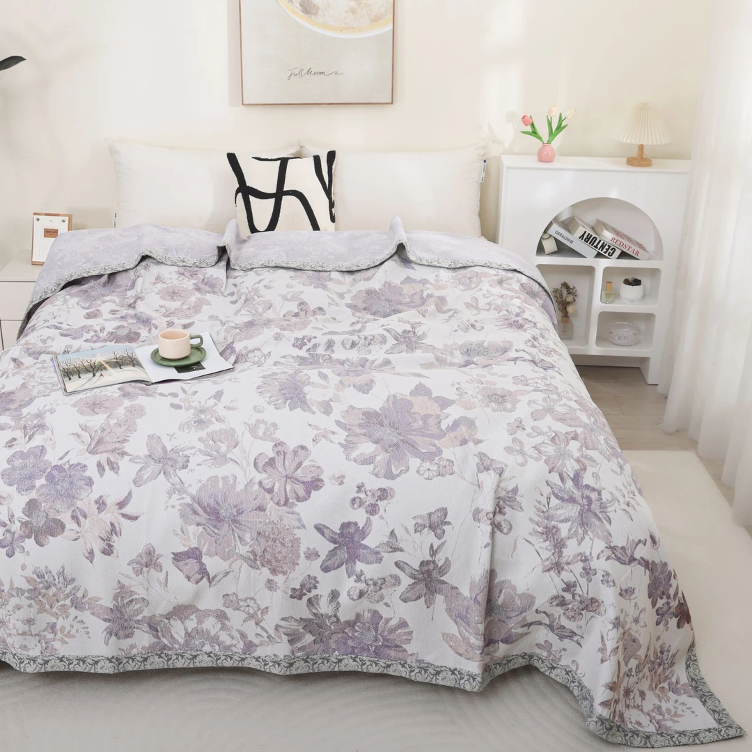 【密语含香】200*230cm  多功能纯棉精梳细沙床盖！