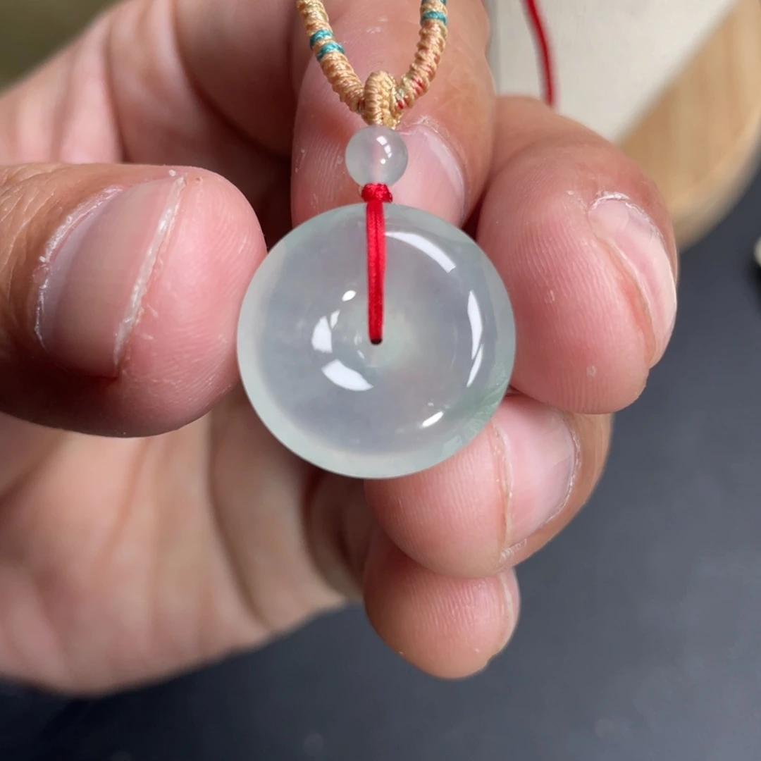 翡翠未镶嵌颈饰19.4+6