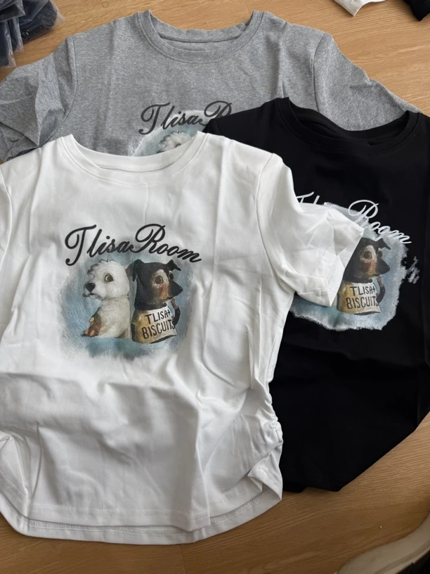 6330 两只小狗图安T恤