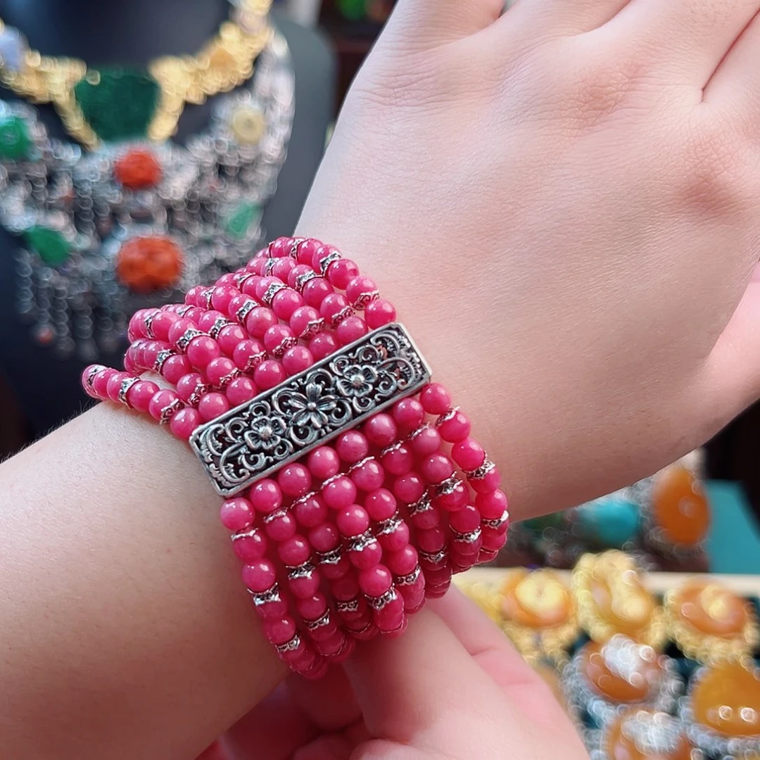 蔷薇辉石未镶嵌手链国风