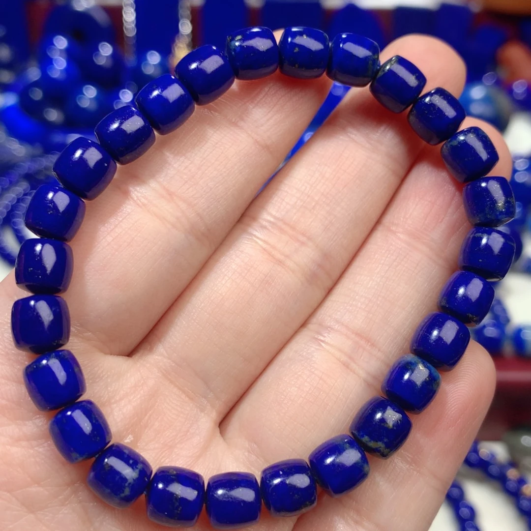 青金石未镶嵌6.8m手链