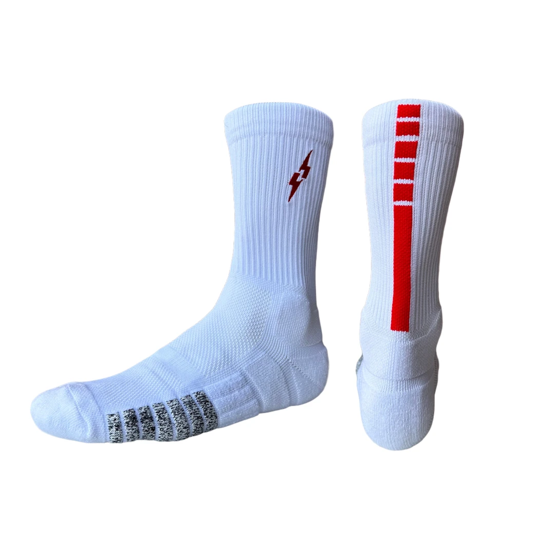 UZPO 能量条2.0闪电系列篮球袜毛巾底高帮精英袜防滑耐磨