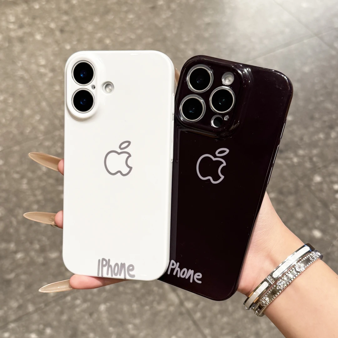 小众粗线条水果适用iPhone16promax手机壳oppo防摔华为vivo小米套