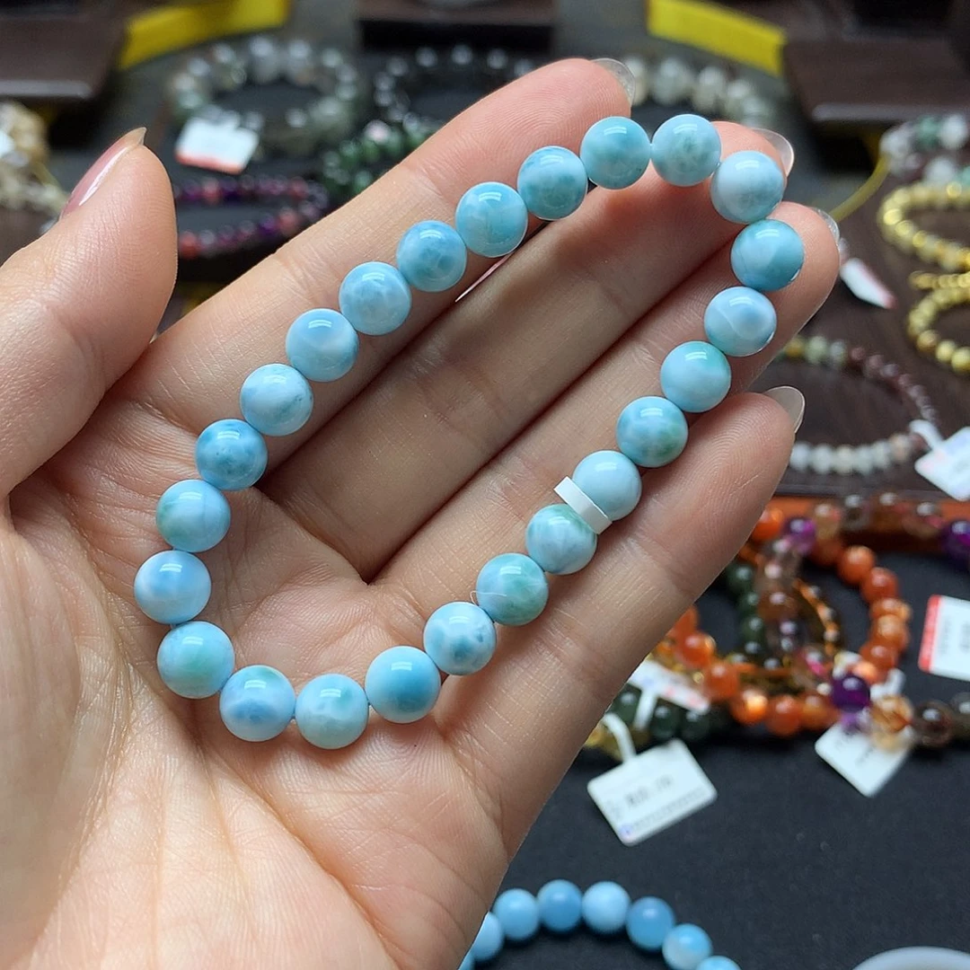 针钠钙石（海纹石）未镶嵌手链手链