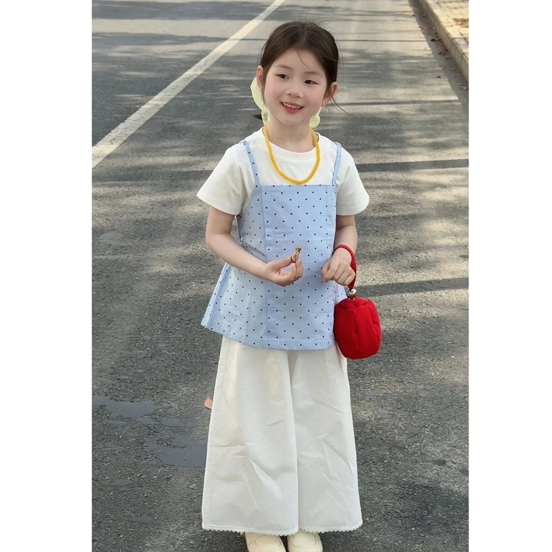 2025夏季新款女童套装童装休闲小清新洋气时尚韩版儿童女孩