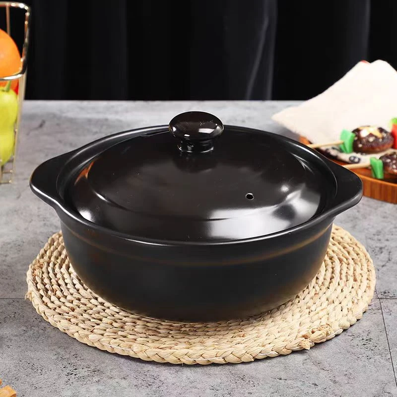 A01174/黑釉/瓷煲