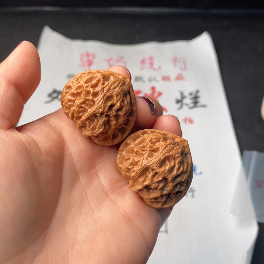 把件文玩核桃307。36宫灯有黄