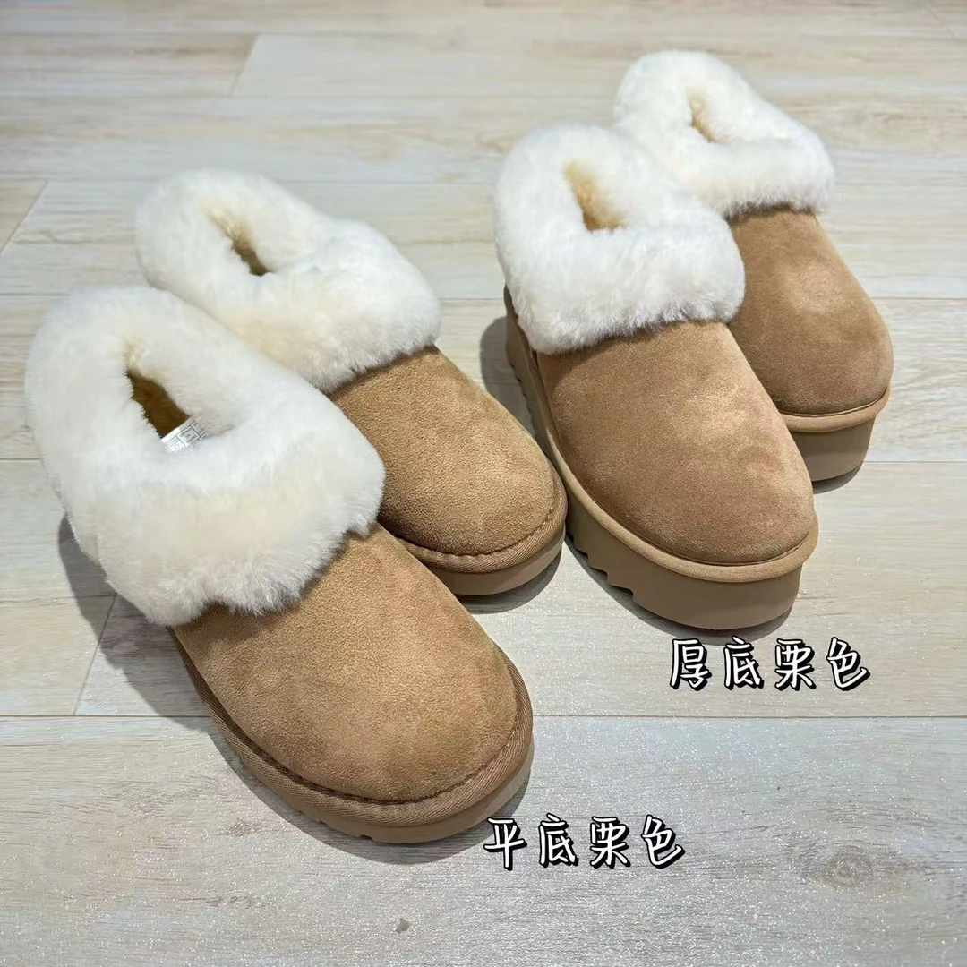 桑坡经典厚底妮塔羊皮毛一底大喜庆同款nita雪地靴女款羊毛靴