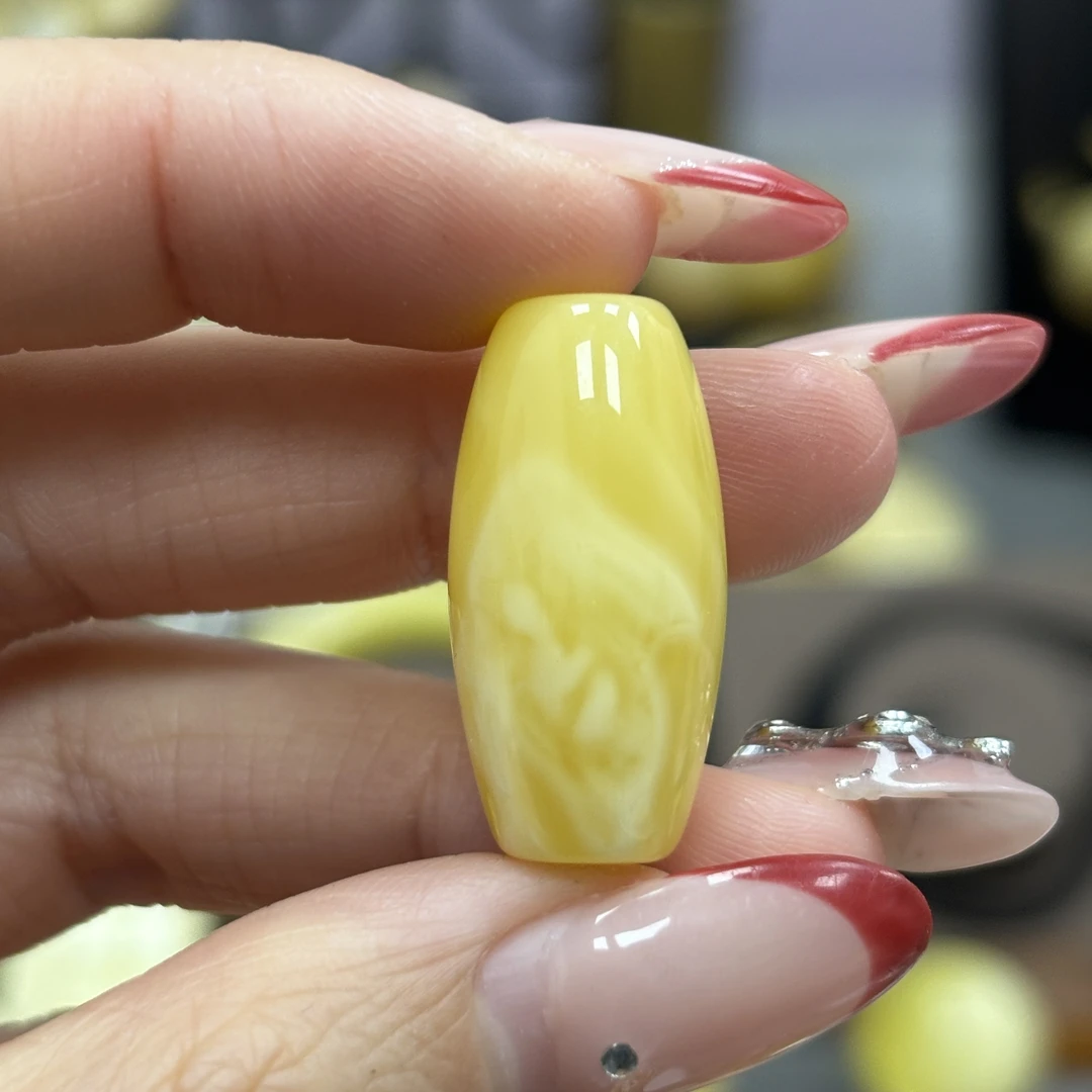 12.9*26.0mm 小妖珠宝天然原矿琥珀蜜蜡