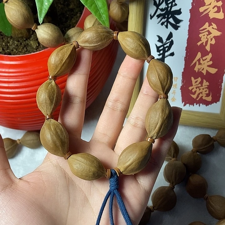 手串/手链橄榄核梅林逸品铁核1829三花原皮素串