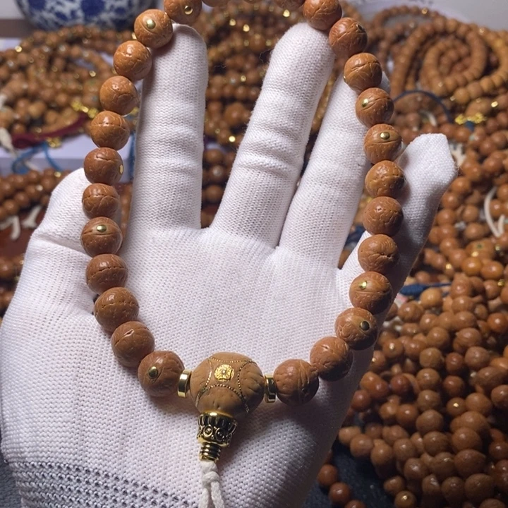 蟹***钳尼泊尔凤眼菩提手串
