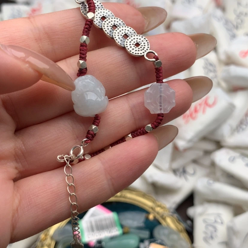 【闪购商品】翡翠手链银S925镶嵌一
