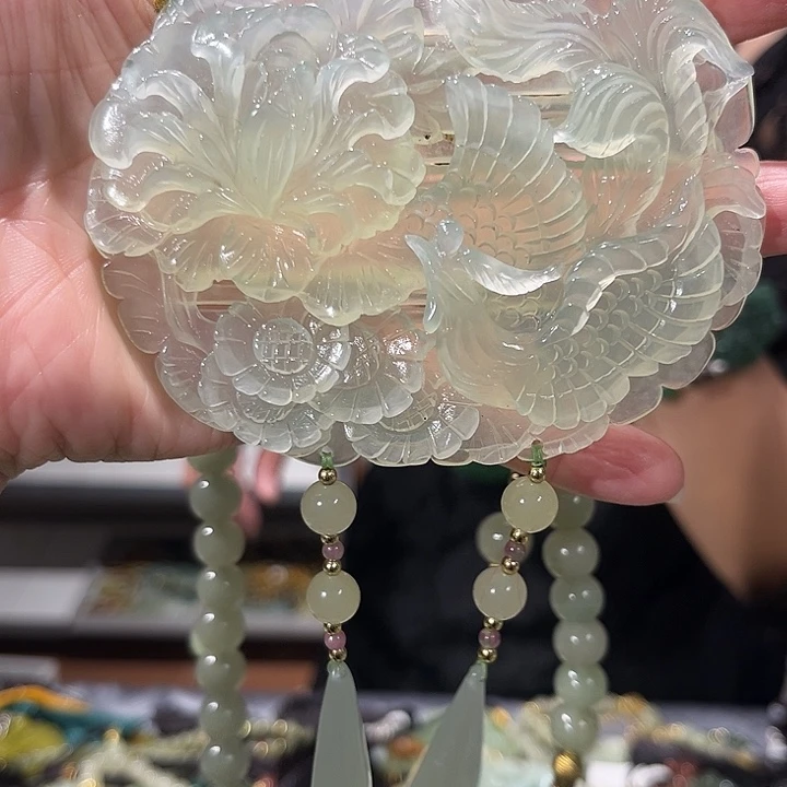 未镶嵌岫玉毛衣链