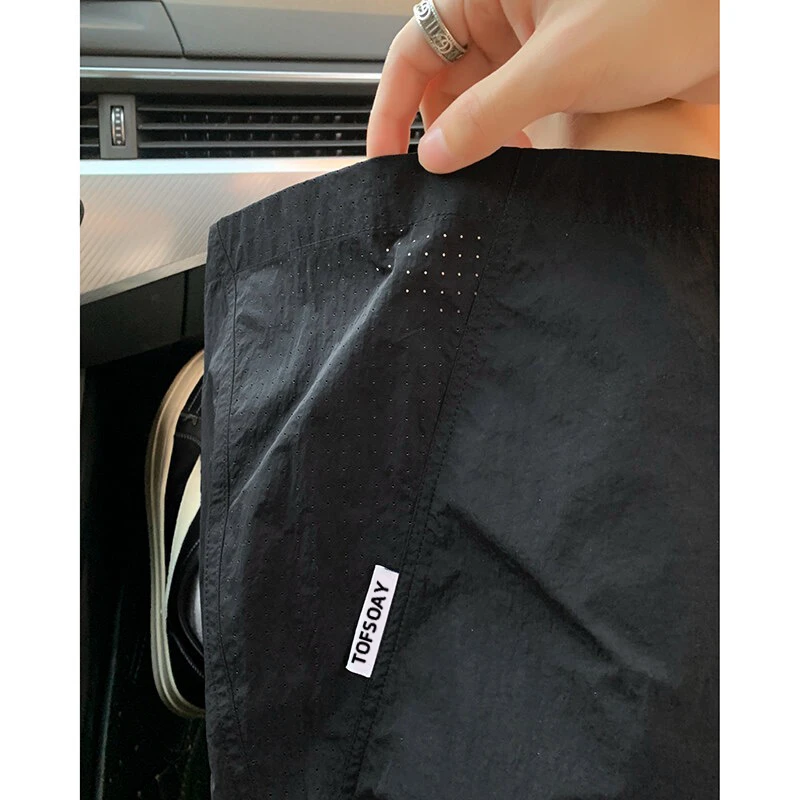 男夏季薄款美式网眼速干短裤宽松休闲时尚篮球运动五分裤子男士