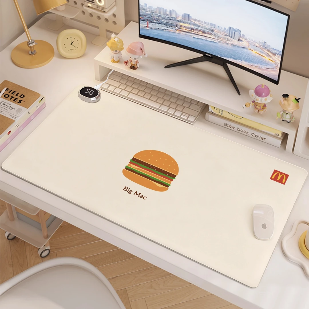 德国加热鼠标垫电脑桌垫超大新款暖桌垫冬季暖手发热桌面垫