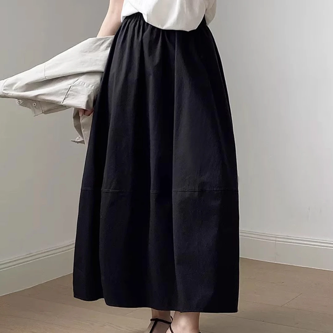 【花苞】夏季新款半身裙2025松紧腰时尚休闲打底衫女款爆款2025新款