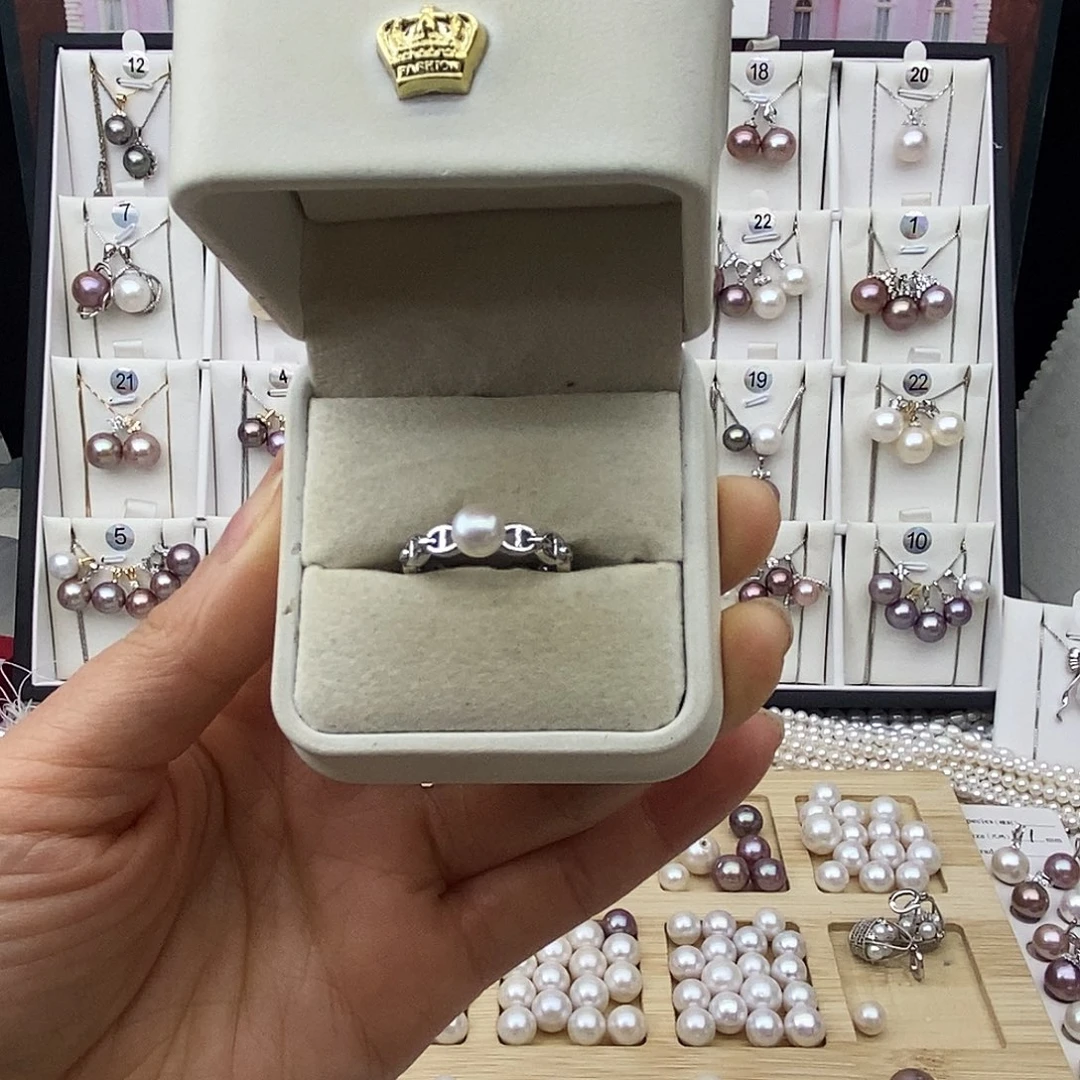 淡水珍珠吊坠(不含链)合金