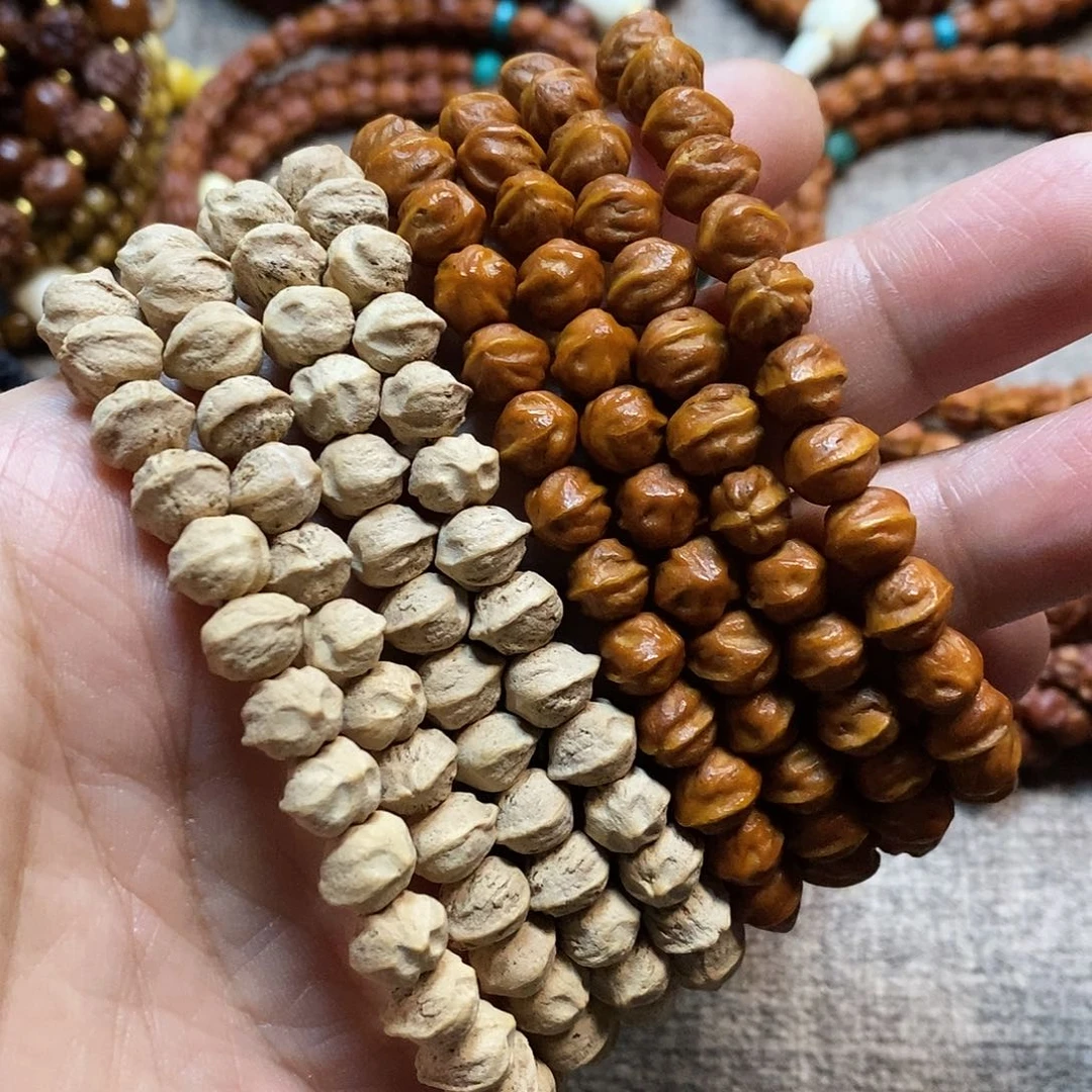 吊坠柏香籽/百香籽热振粉皮原桩横打