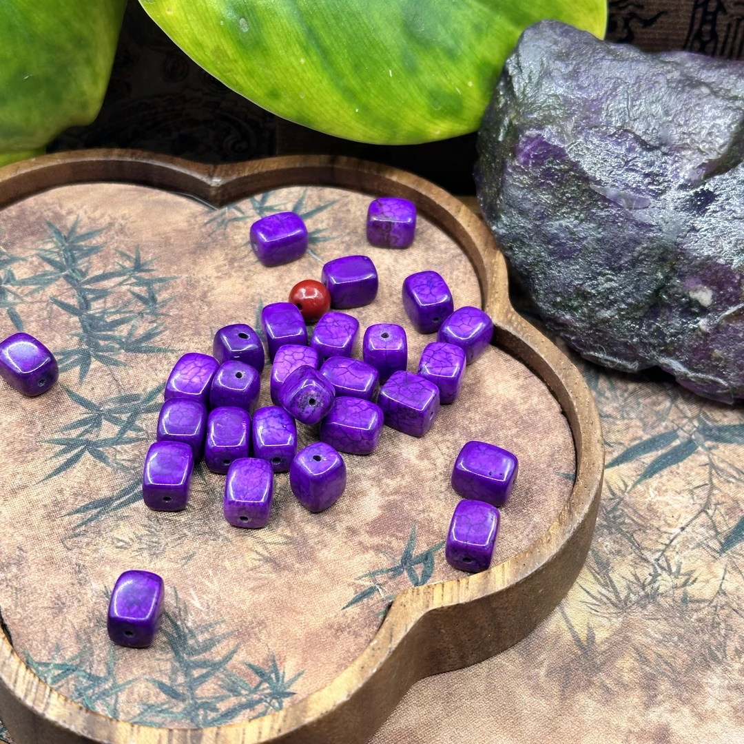 含辰砂工艺品【繁花珠宝甄选】含辰砂工艺品紫舒方糖HX999