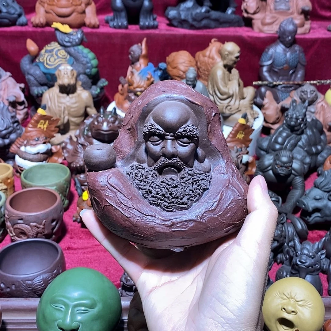 紫砂茶宠问*吾宜兴紫砂达摩