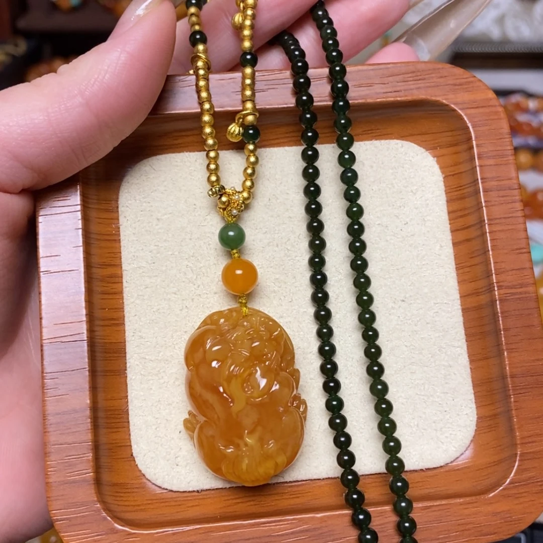 【闪购商品】蜜蜡颈饰未镶嵌项链