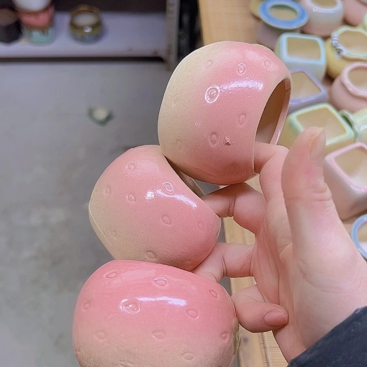 红陶陶瓷花盆当场满12包邮