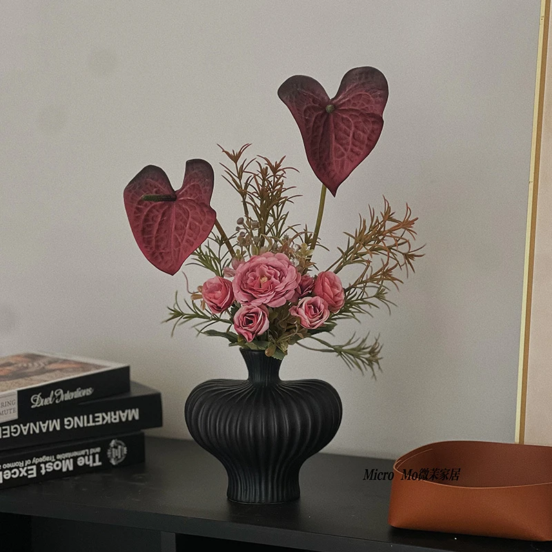 鸿雁·假花仿真花餐桌花电视柜茶几玄关摆件家居装饰摆设