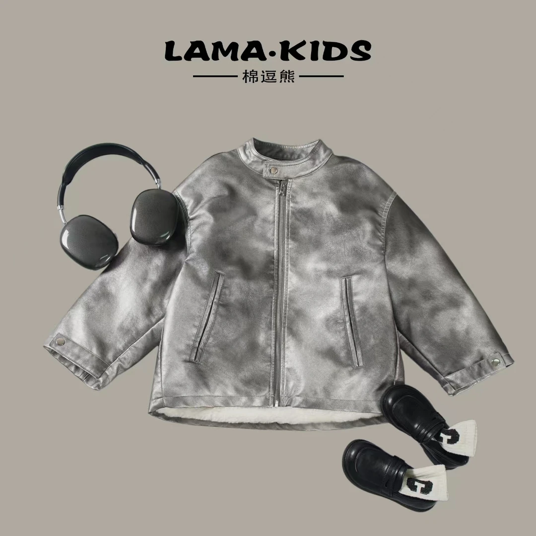 【棉逗熊品牌】男童韩版冬季休闲男童百搭酷帅外套-12298