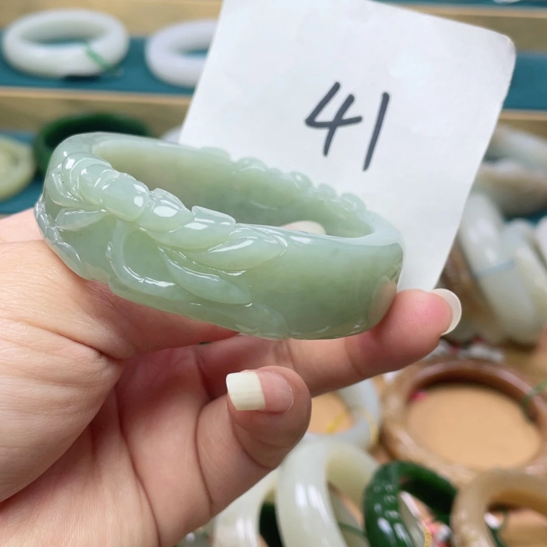 未镶嵌手镯和田玉圈口54