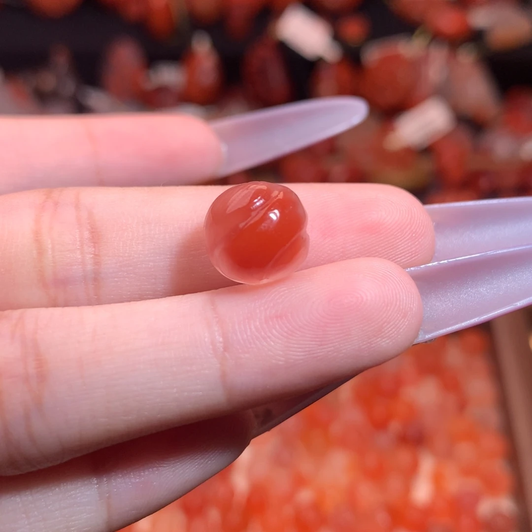 南红玛瑙未镶嵌珠宝半成品老型扭扭珠