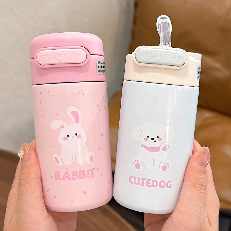 苏泊尓适配迷你保温杯女生可爱小巧便携吸管杯学生直身杯小容量杯