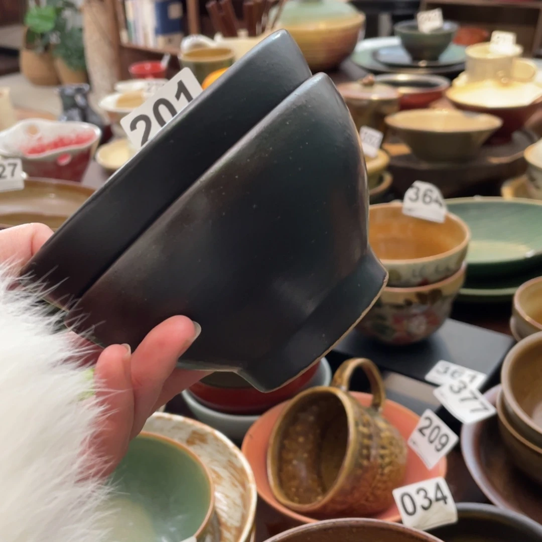 瓷片一对景德镇手工手作