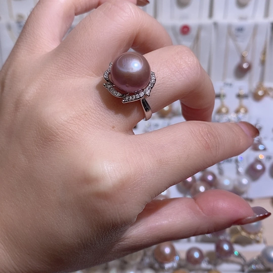 未镶嵌戒指淡水珍珠w