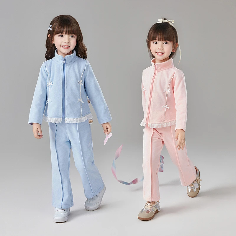 【清货】笛莎女童套装25春秋儿童女宝休闲运动百搭两件套-13251T103