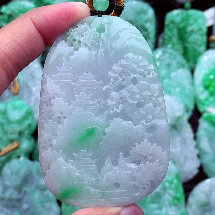 翡翠未镶嵌吊坠(不含链)