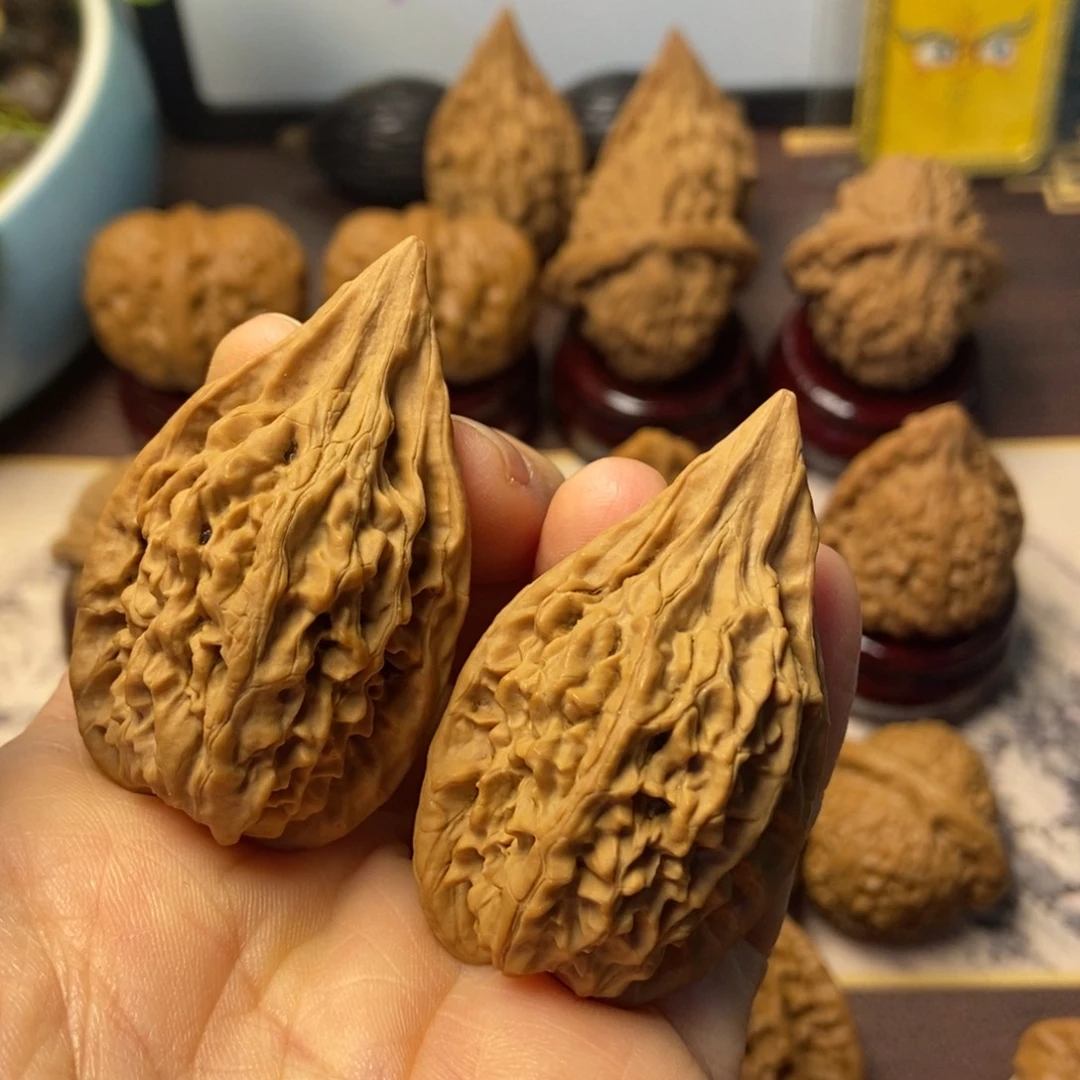 八***爷把件文玩核桃全品红缨枪