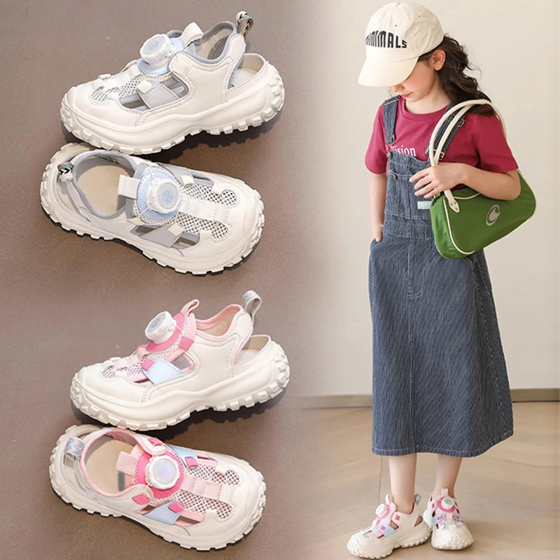 ABC女童鞋运动鞋2025夏季新款儿童鞋子网面镂空爆款女宝网鞋夏款