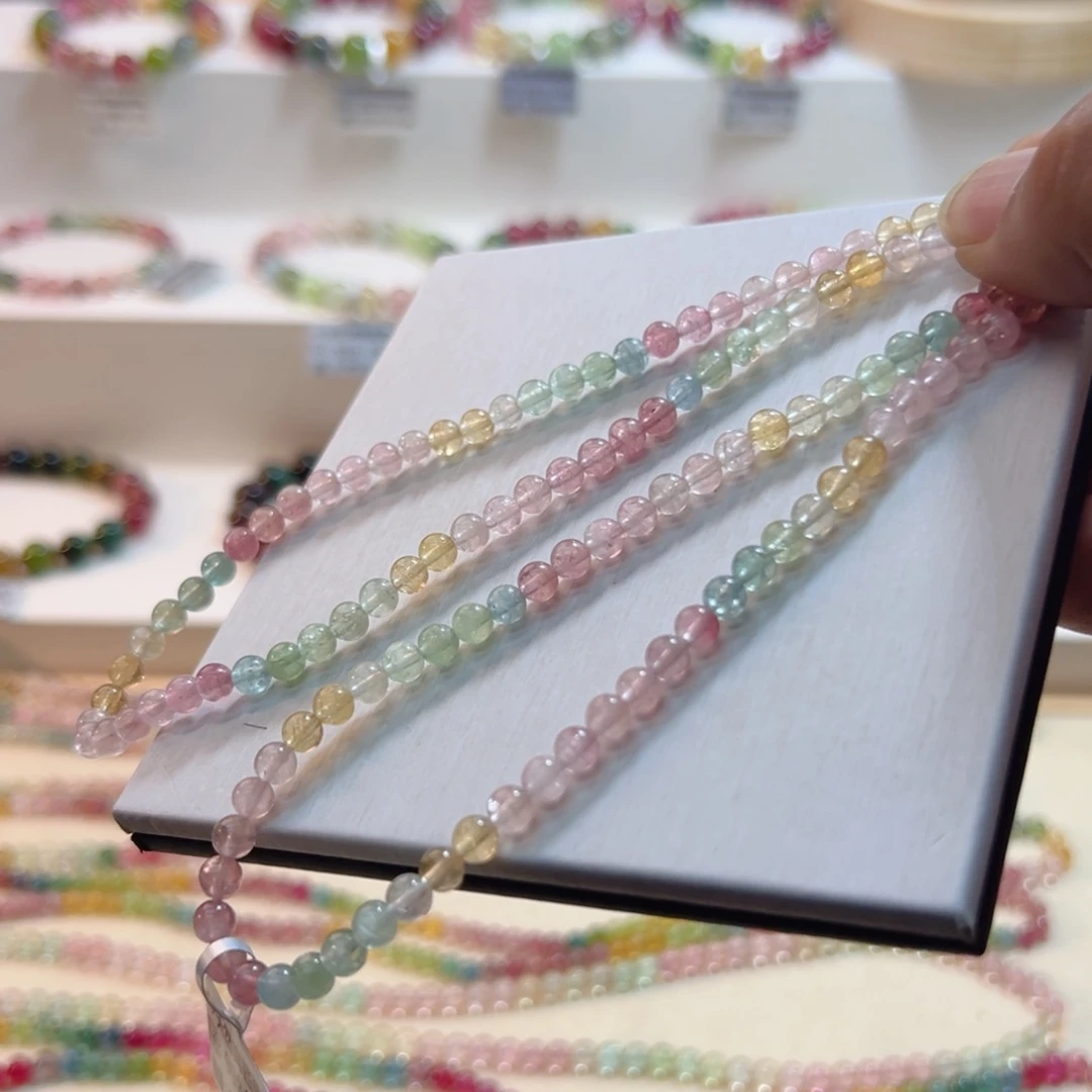 碧玺未镶嵌手链碧玺