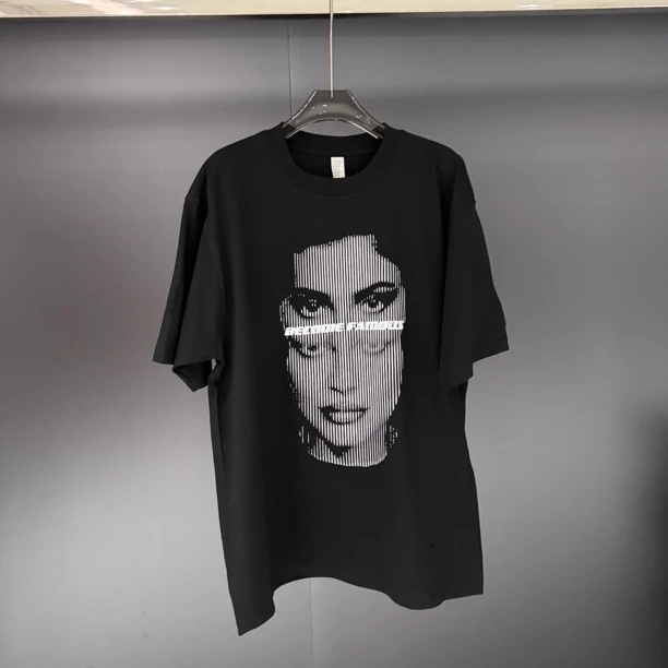 Davy 黑色人脸设计高级宽松休闲版型男女同款