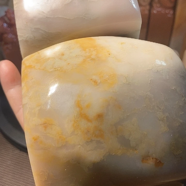 巴林石印石三**线巴林石雕刻艺术品