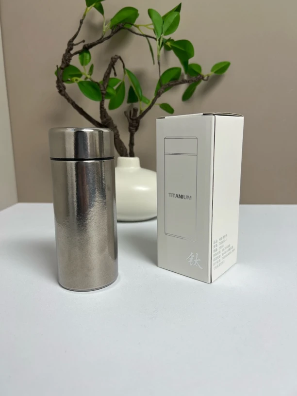 200ML纯钛mini口袋杯保鲜抑菌水杯直饮便携小钛杯