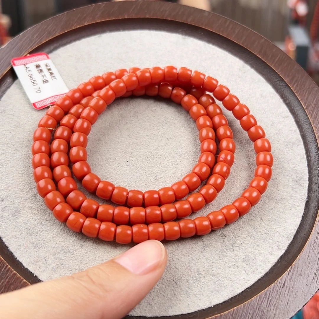 南红玛瑙手串未镶嵌