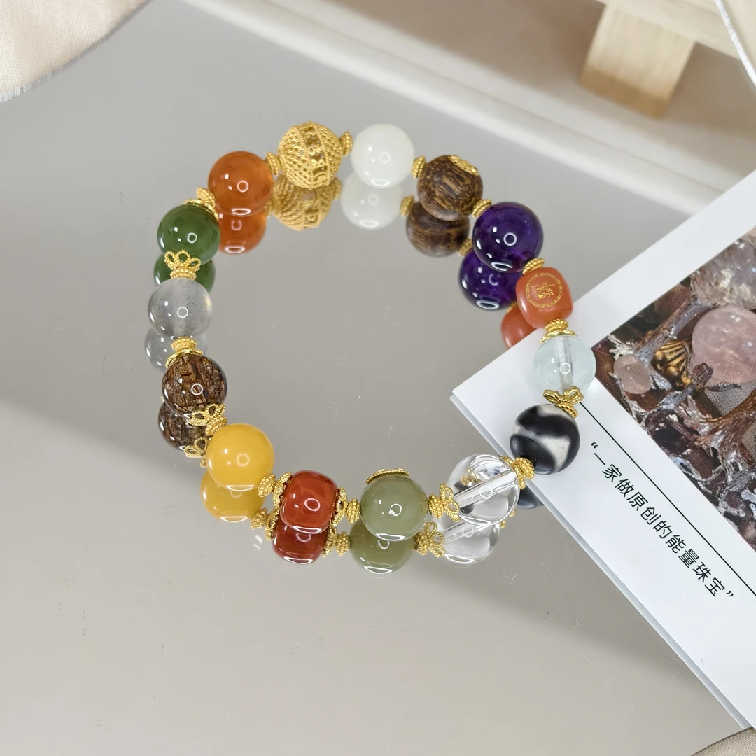 非金属仿水晶手链 简约百搭款适合男女多宝水晶女款