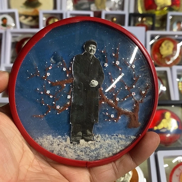 福***坤纯手工风衣梅花亏米放漏