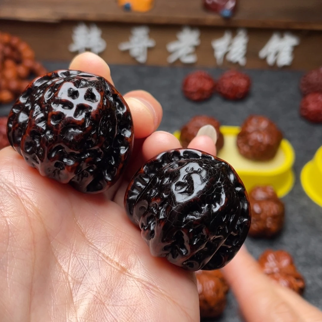 文玩核桃吊坠文玩核桃 手把件 地闷 38