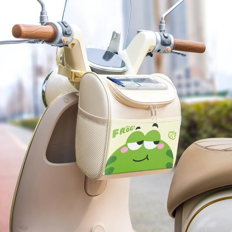 FAVMARTHA电动车前置物兜通用电瓶车挂包防水大容量手机充电器挂