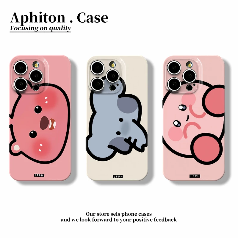 奥菲顿趣味横版卡通头像适用苹果16菲林手机壳华为vivo小米15oppo