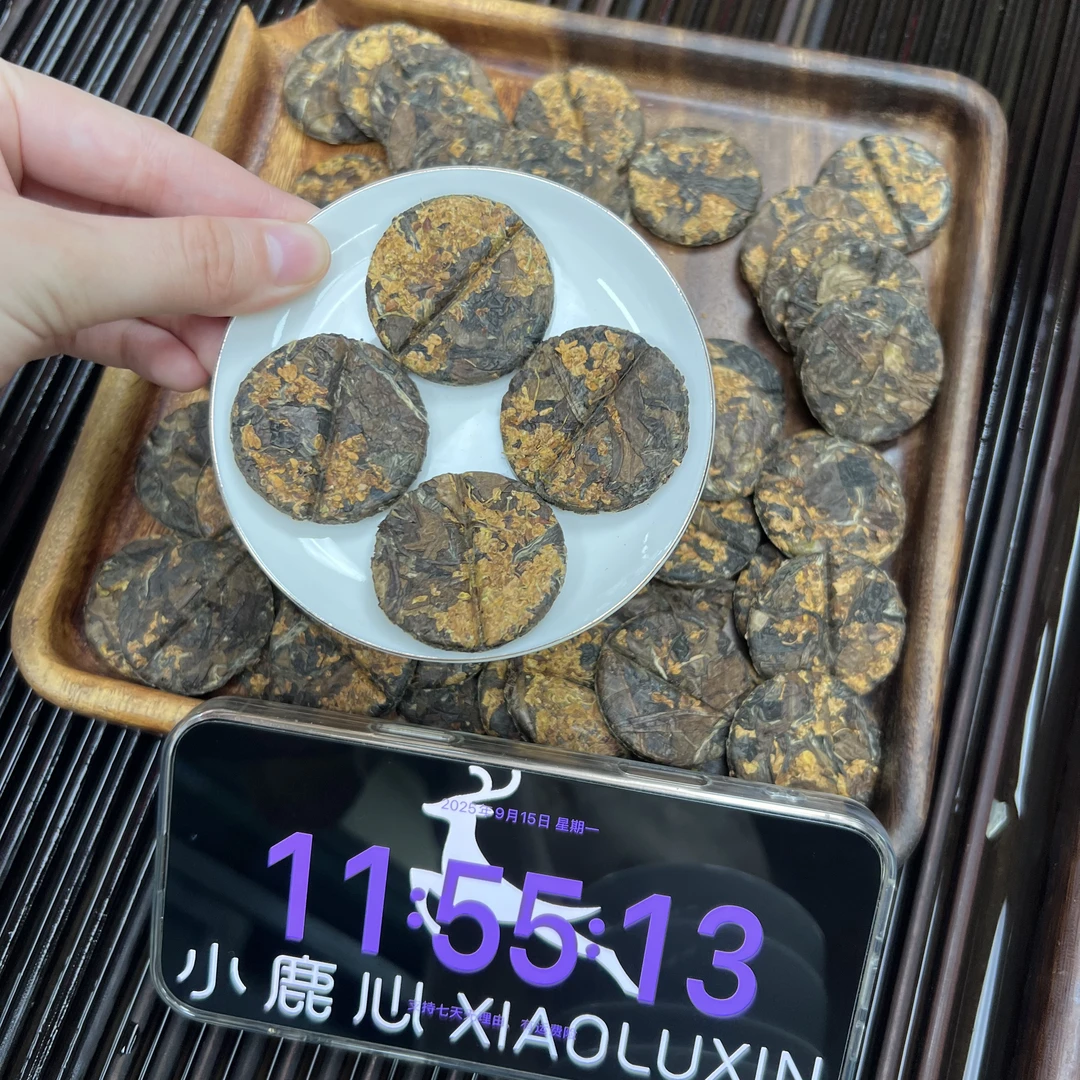 桂花白茶 小圆饼  福鼎白茶   9月15
