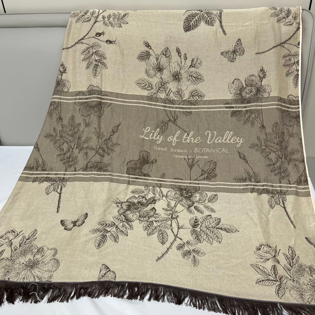 【花影-咖】1.5*2.0奥地利天丝凉感毯空调毯