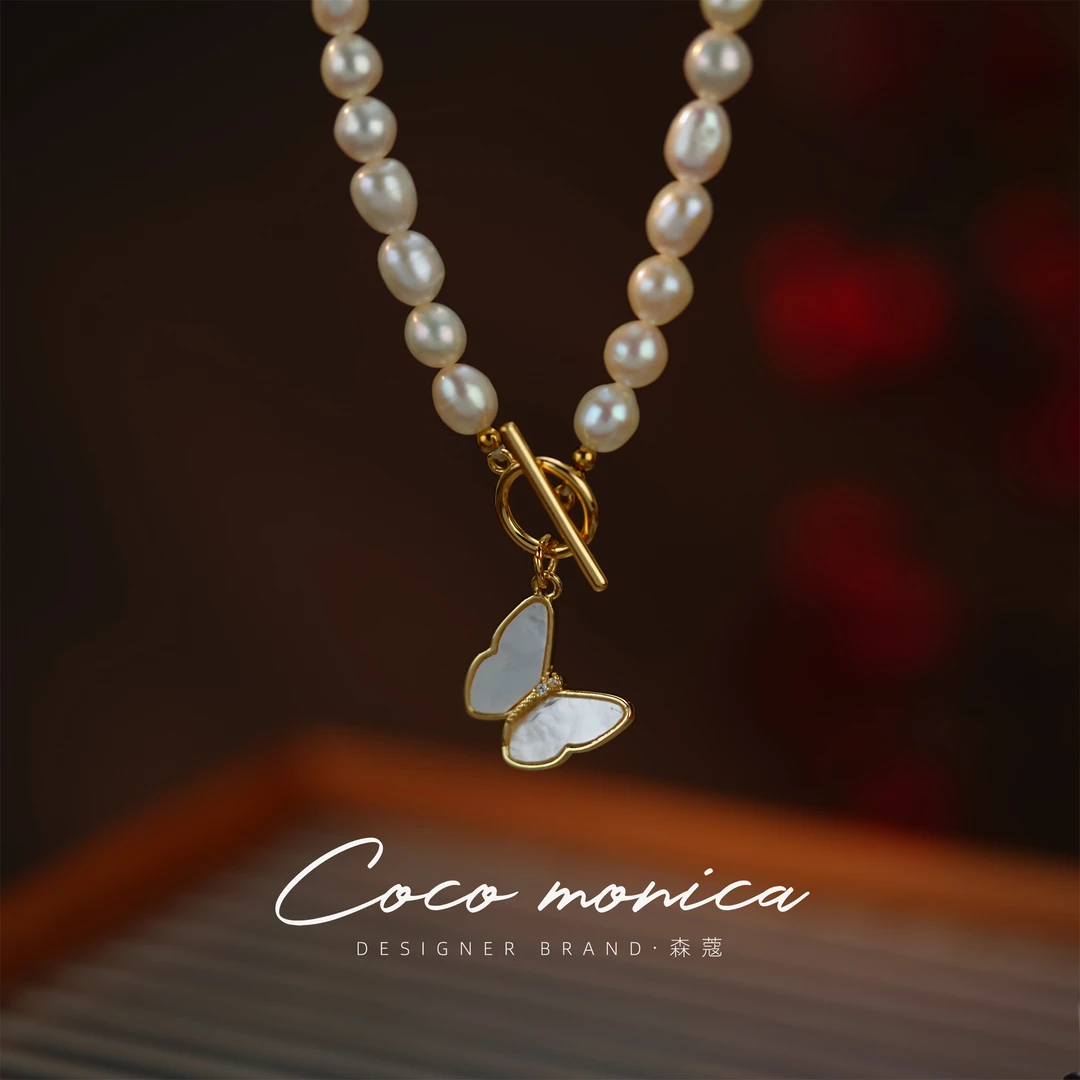 【小霞珠宝】吊坠珠链真品气质百搭小众简约强光设计师WA715